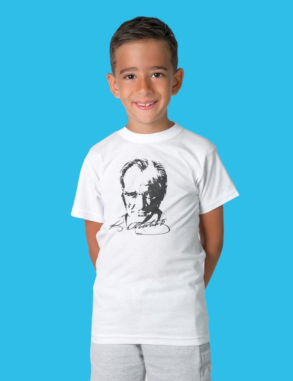 MNFC004- Sıfır Yaka Çocuk T-shirt 